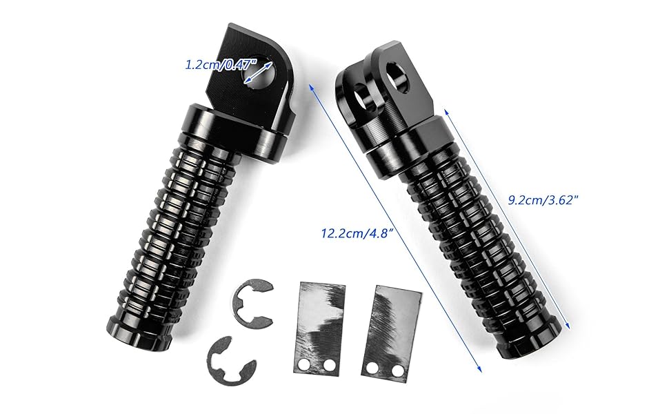 Amazon.com: Topteng Motorcycle Footpegs, Pair Front Foot