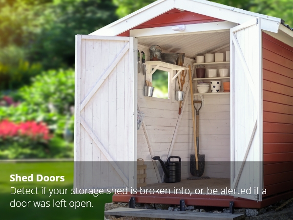 YS7707 CONTACT SENSOR APPLICATIONS: SHED DOORS