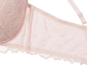 Amazon | [ピーチ・ジョン] もりこれ脇高レーシィブラジャー ブラック