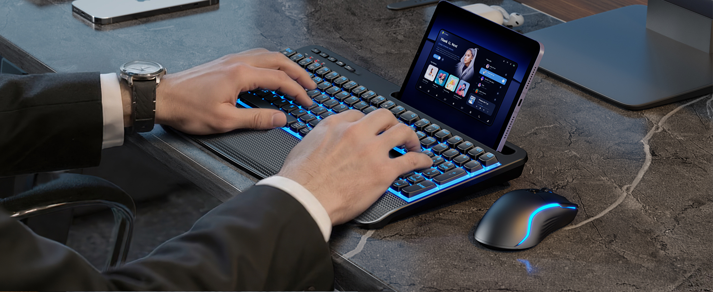 Comfortable and soft typing, professional keyboard set