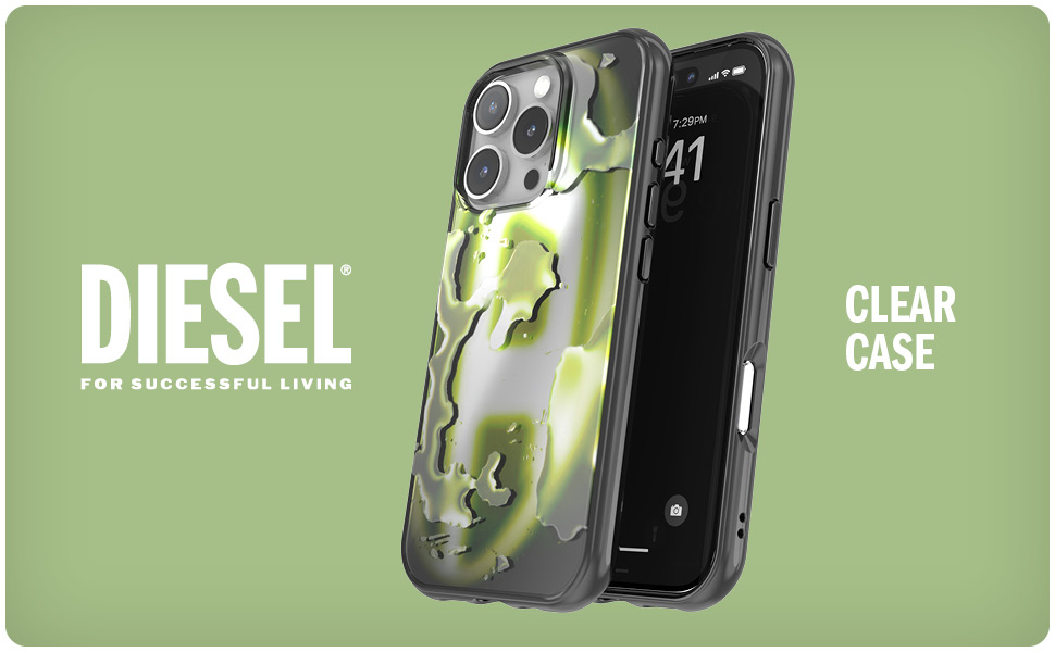 Amazon.co.jp: DIESEL iPhone16ケース Dロゴ ネオンケース