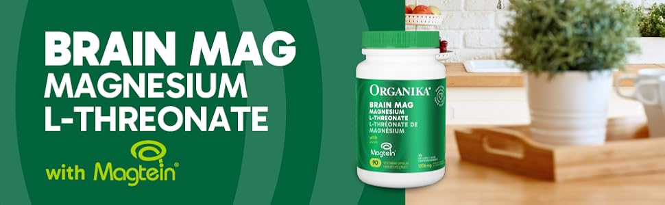Organika Magtein Magnesium L-Threonate with Vitamins C & D3