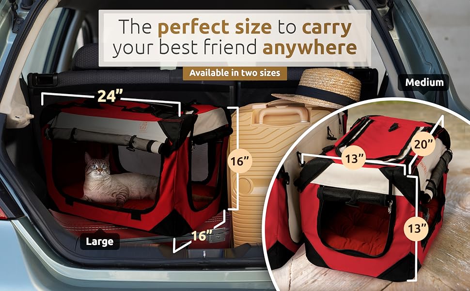 PetLuv Large Premium Cat Stroller. Fits Up to 2 Cats. Pet