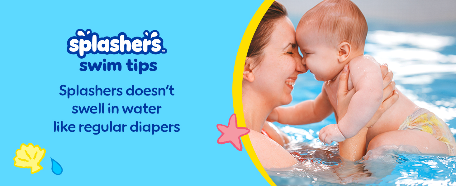 Splashers Swim Tips: Splashers doesn&#39;t swell in water like regular diapers