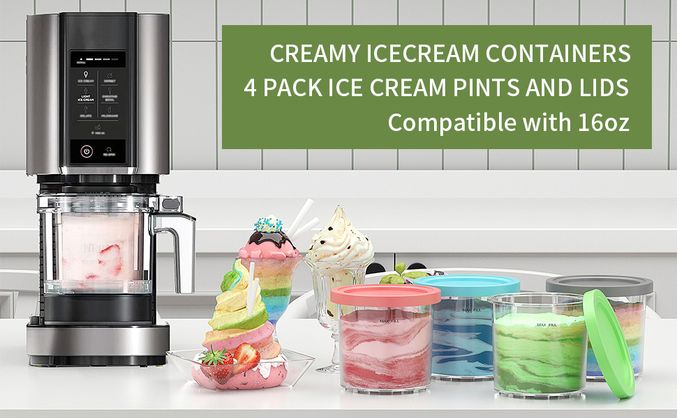 Ninja Creami Pints and Lids