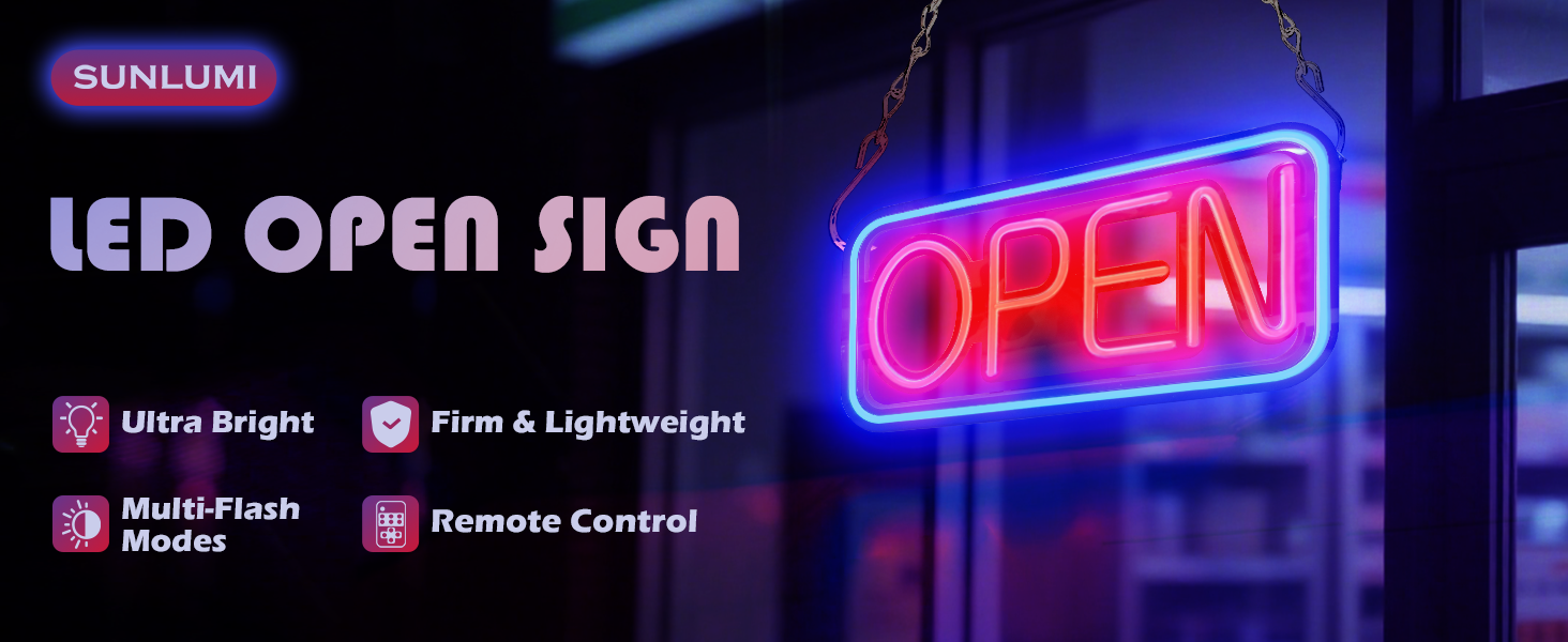 open sign