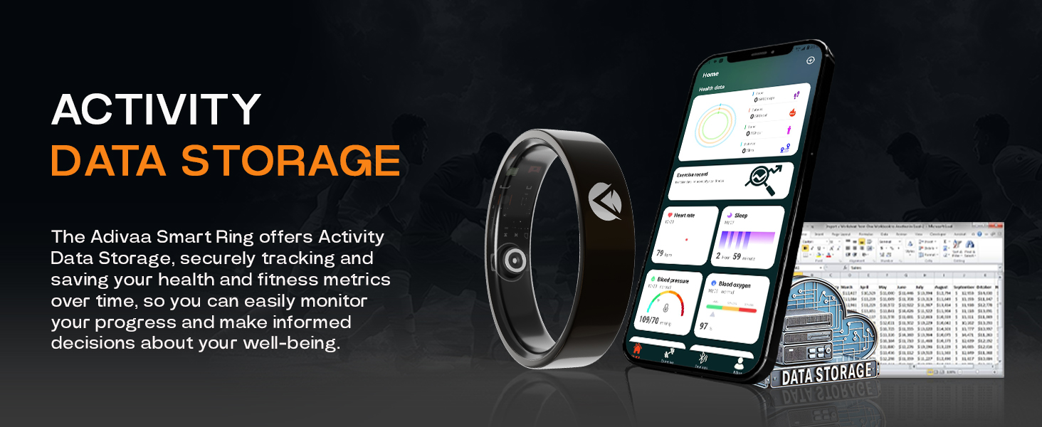 smart ring for men women sleep tracker calories count blood pressure monitor female tracking