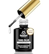 Beetles 15ml HEMA-Free Nail Glue Gel - Super Strong Extension Glue for Nail Tips Clear Acrylic Na...