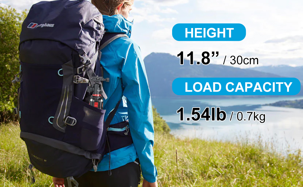 Koolehaoda Carbon Fiber Camera Tripod Portable Compact