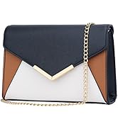 KKXIU Women Elegant Faux Leather Evening Envelope Clutch Purse Foldover Bags for Party Wedding Prom