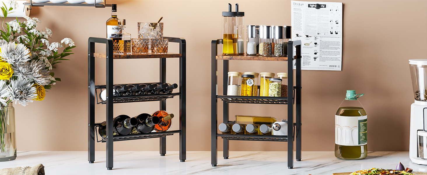 NIROZA 3 Tier Kitchen Countertop OrganizerShelf Kitchen