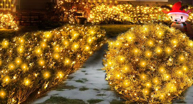 Solar Powered LED Net Lights