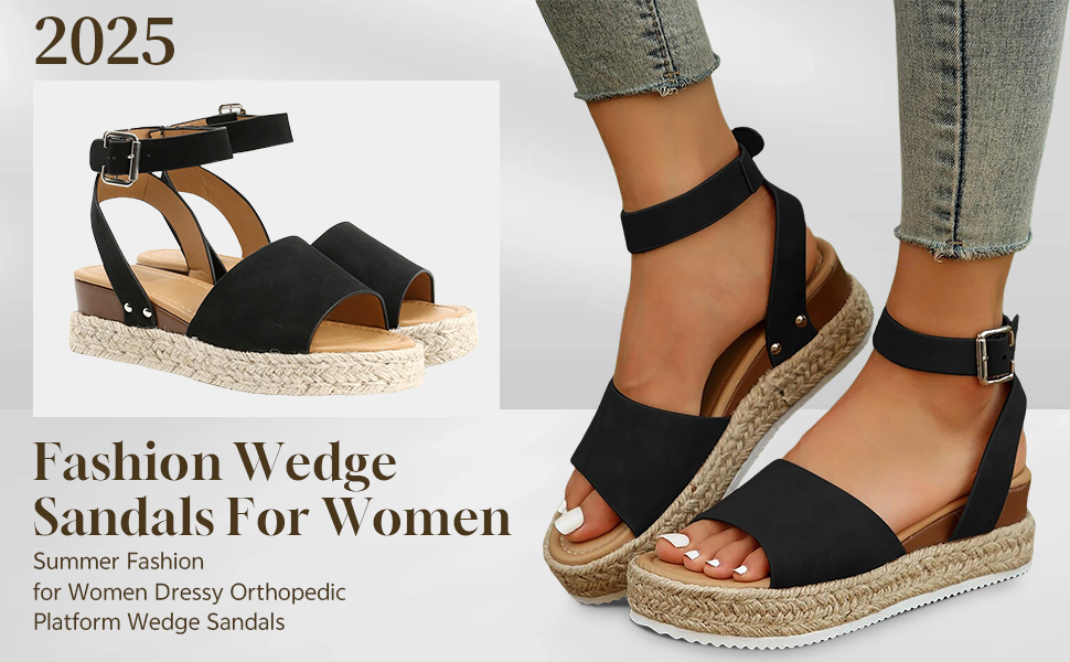 Amazon.com: Platform Sandals Women Dressy Espadrilles Wedge