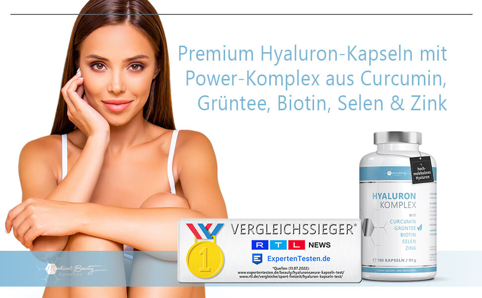 Medical Beauty Cosmetics Hyaluronic Complex Hyaluronic Capsules High Dose High Molecular Hyaluronic Acid