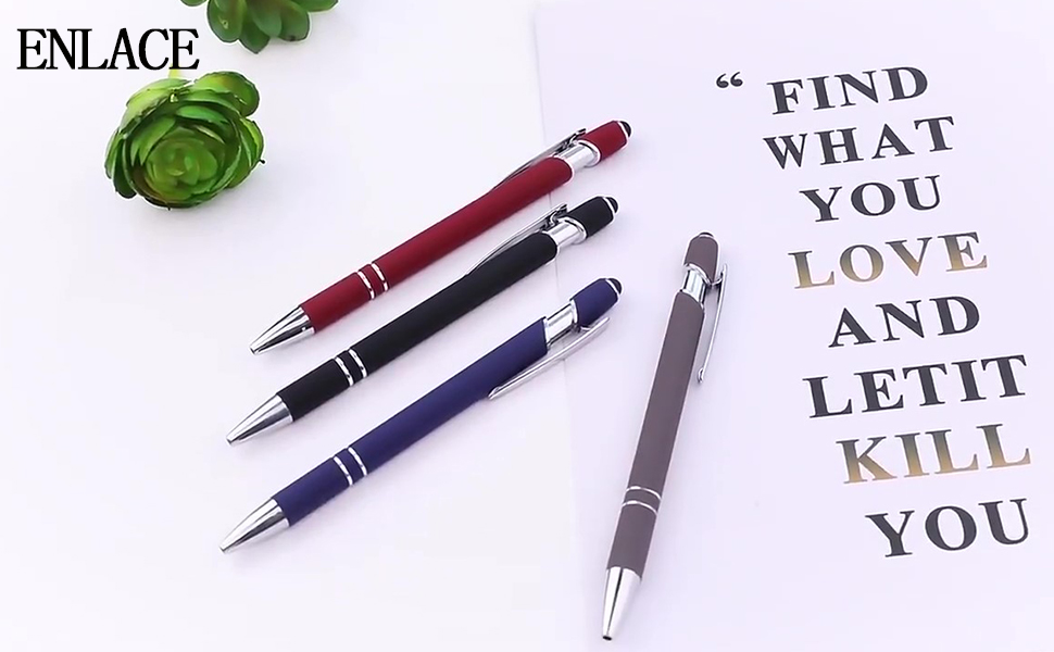 ENLACE Ballpoint Pen, HighQuality Ergonomic Ballpoint Pen, Pack of 5