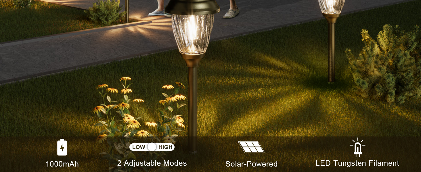 solar lights outdoor pathway