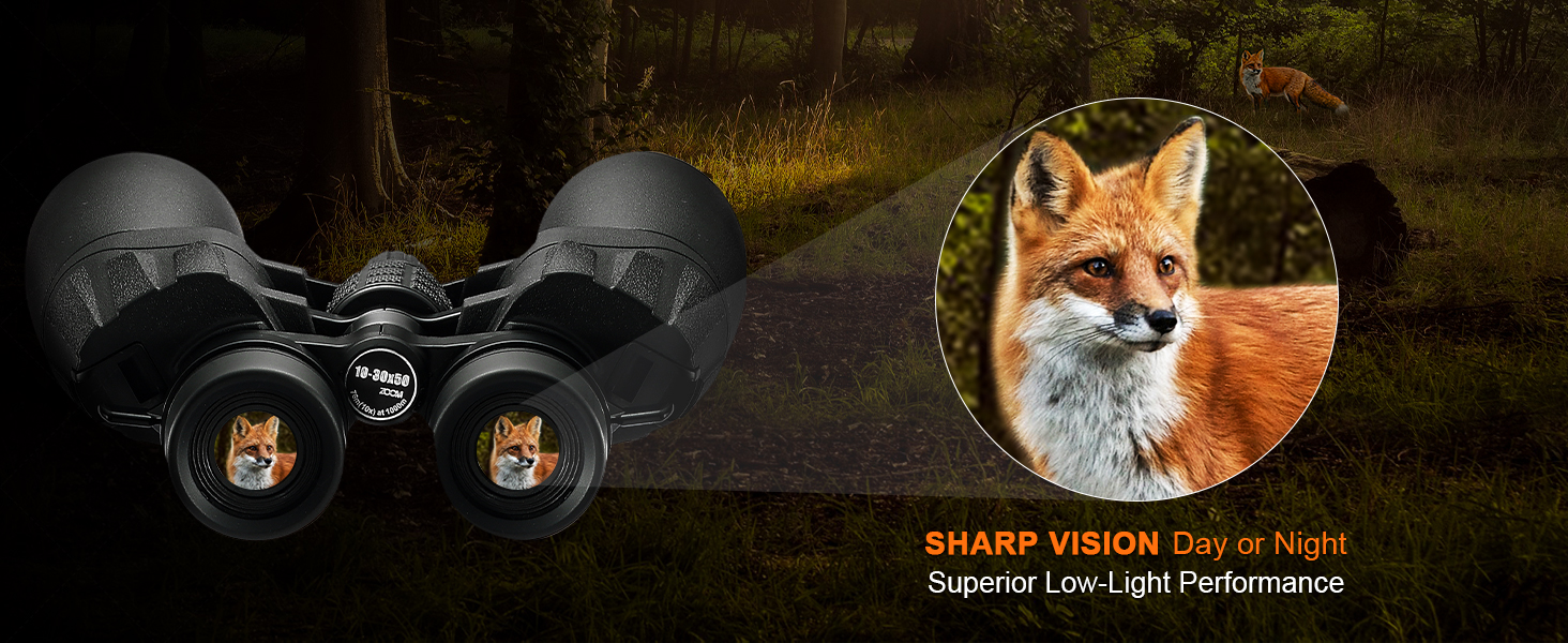 10-30x50 Zoom Binoculars