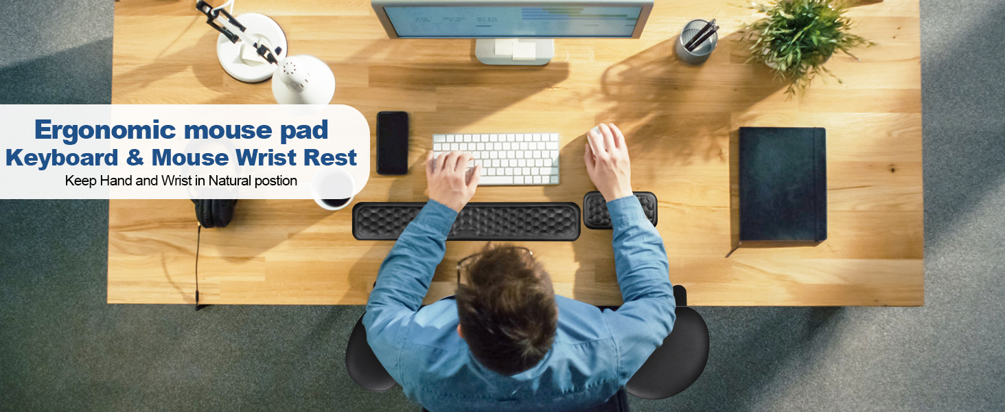 Giecy Keyboard Wrist Rest,Keyboard Pad Upgrade Enlarge Gel