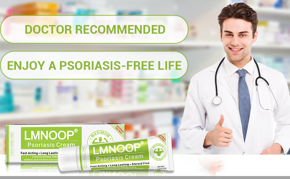 LMNOOP Psoriasis Cream, Maximum Strength Treatment