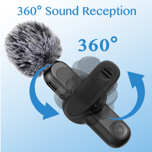 wireless lavalier microphone for cameras