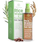Tree of Life Beauty Rice Water & Rosemary Hair Spray (8.8 fl oz) | Hair Growth | Hair Thickening ...