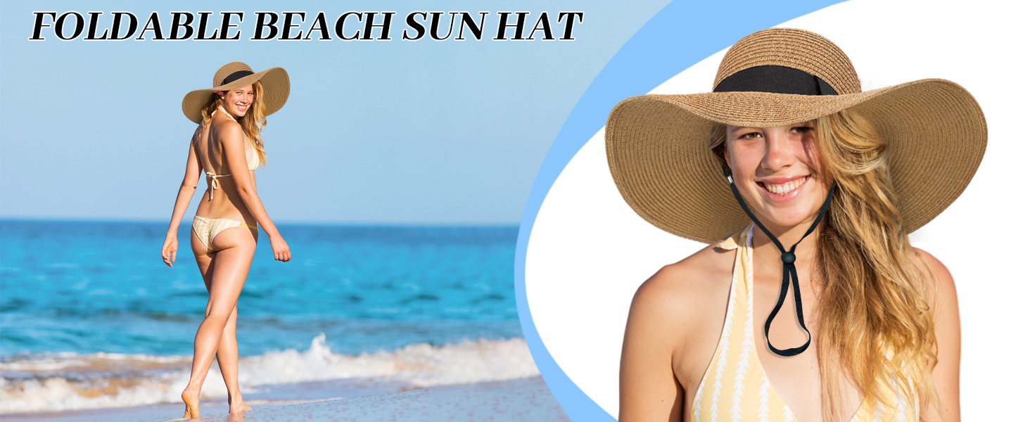 FOLDABLE BEACH SUN HAT