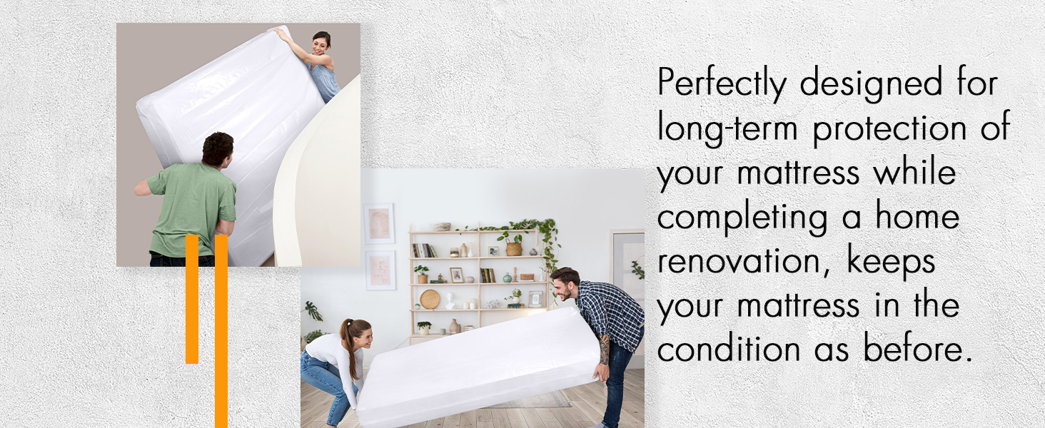 Utopia Home Mattress Bag for Moving and Storage (King) 4 Mil Thick Plastic