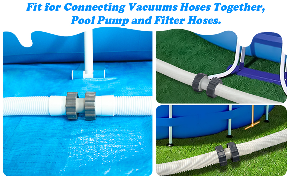 Filter Pump Hose Adapter,1.5 inches Pool Hose Extender with