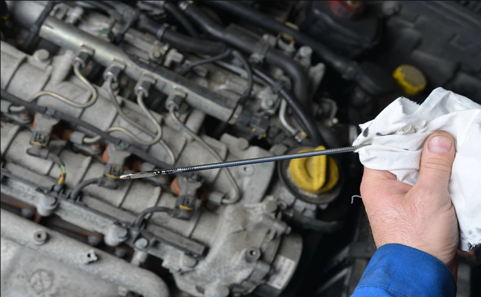 Engine Oil Dipstick Tube with Mounting Bracket Stainless Steel Fit for