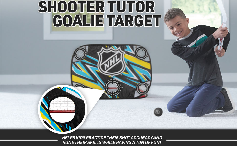 Franklin Sports NHL Kids Mini Hockey Goal + Shooting