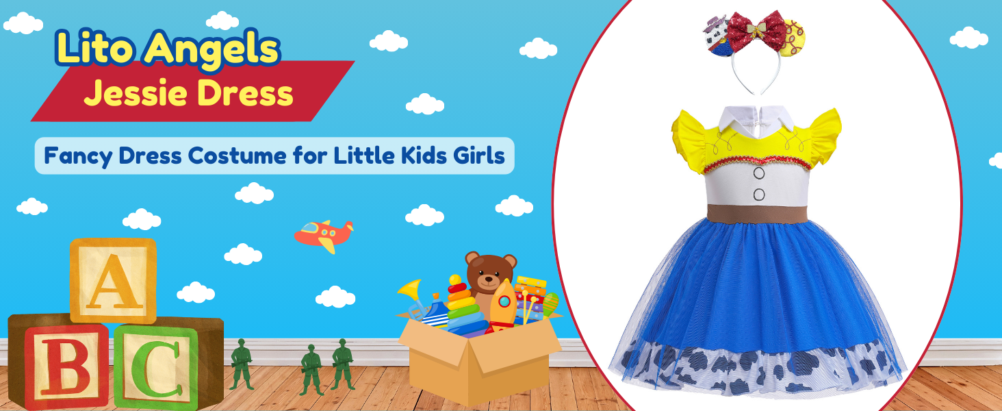 Toy Story Jesse Jessie Jessy Fancy Dress Dressing Up Clothes Costume Tulle Skirt Cowgirl Baby