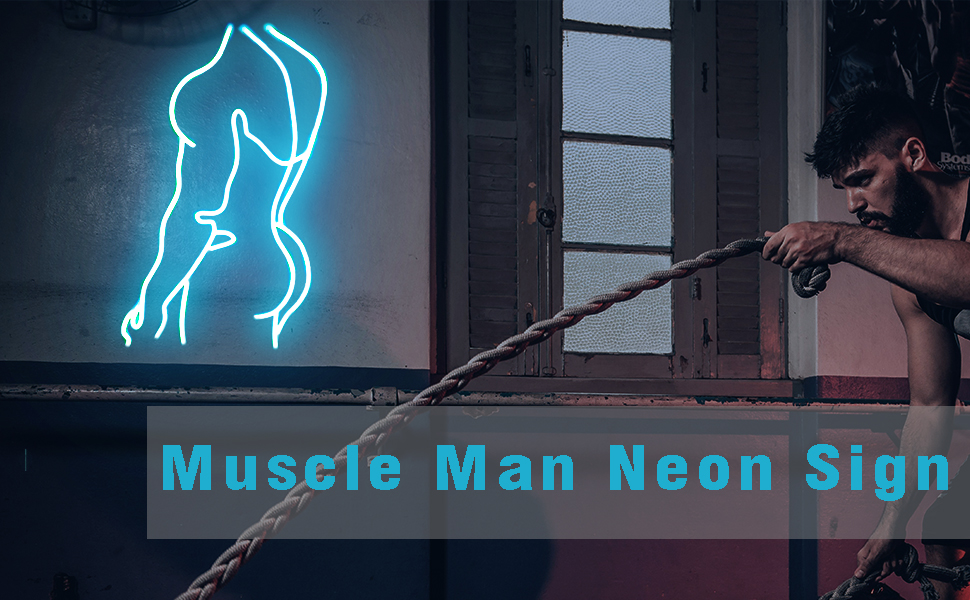 ネオンサイン　筋肉　LED ライト　マッチョ　マッスル　インテリア　壁掛け ネオンサイン 筋肉 LED ライト マッチョ マッスル インテリア