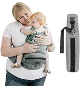Tushbaby New - Grey Carrier + Extender. Adjustable up to 71