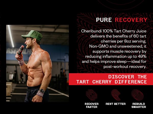 Cheribundi 100% Tart Cherry Juice Pure | Unsweetened Tart Cherry Juice