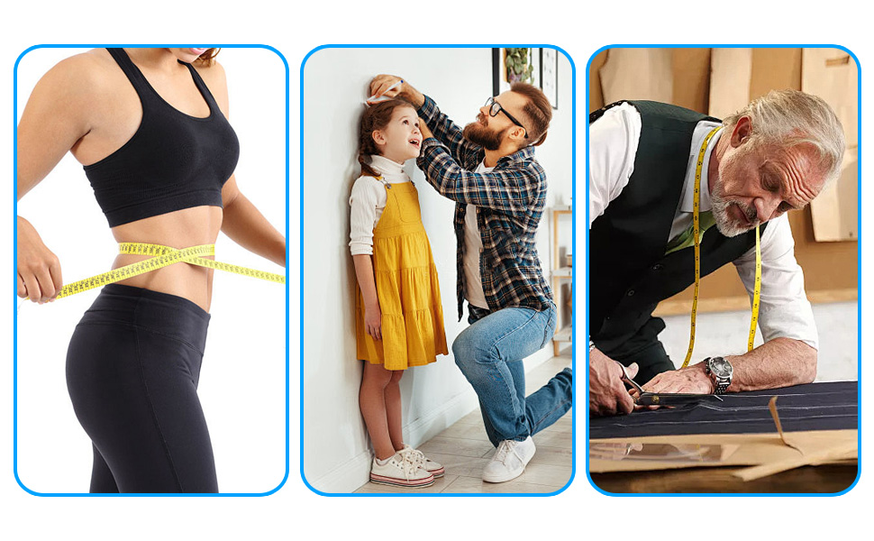 60-Inch Soft Measuring Tape Double Scales Rulers for Body Weight