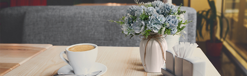 Hydrangea with vase