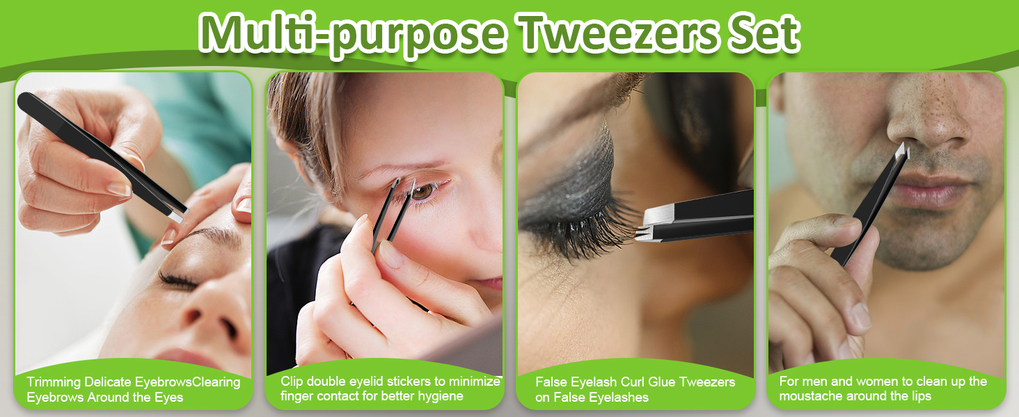 eyebrow tweezer set