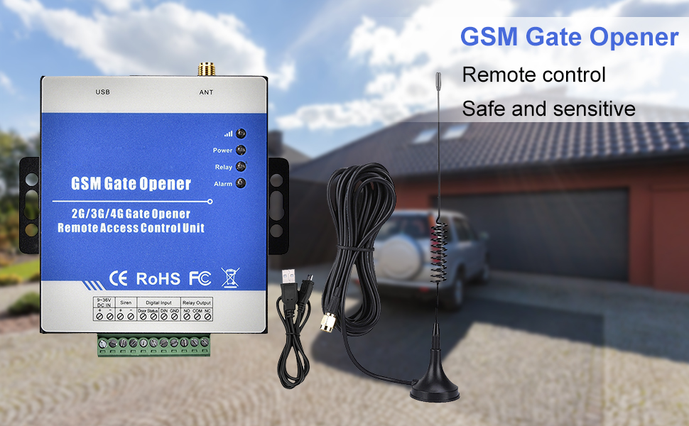 GSM RTU5025 OuvrePorte de Garage à Distance GSM Gate Opener 1000