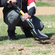 AshmanOnline Ashman Square Shovel (Medium) - (6 Pack), 27 Inches In Length With D-Cup Handle Square Shovel, Sturdy Build And Easy To Use, Material With Firm And Comfortable Durable Handle, Built To Last. Garden Tools 28 shovels for gardening