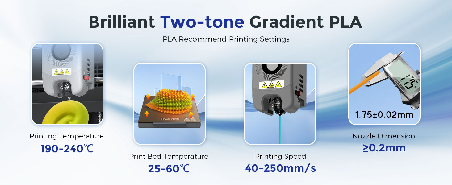 Brilliant Two-tone Gradient PLA