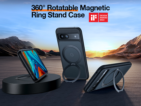 【4代目多機能360度回転スタンド】TORRAS Google Pixel 8a Amazon.com: TORRAS 360° Rotatable Magnetic Ring for Google