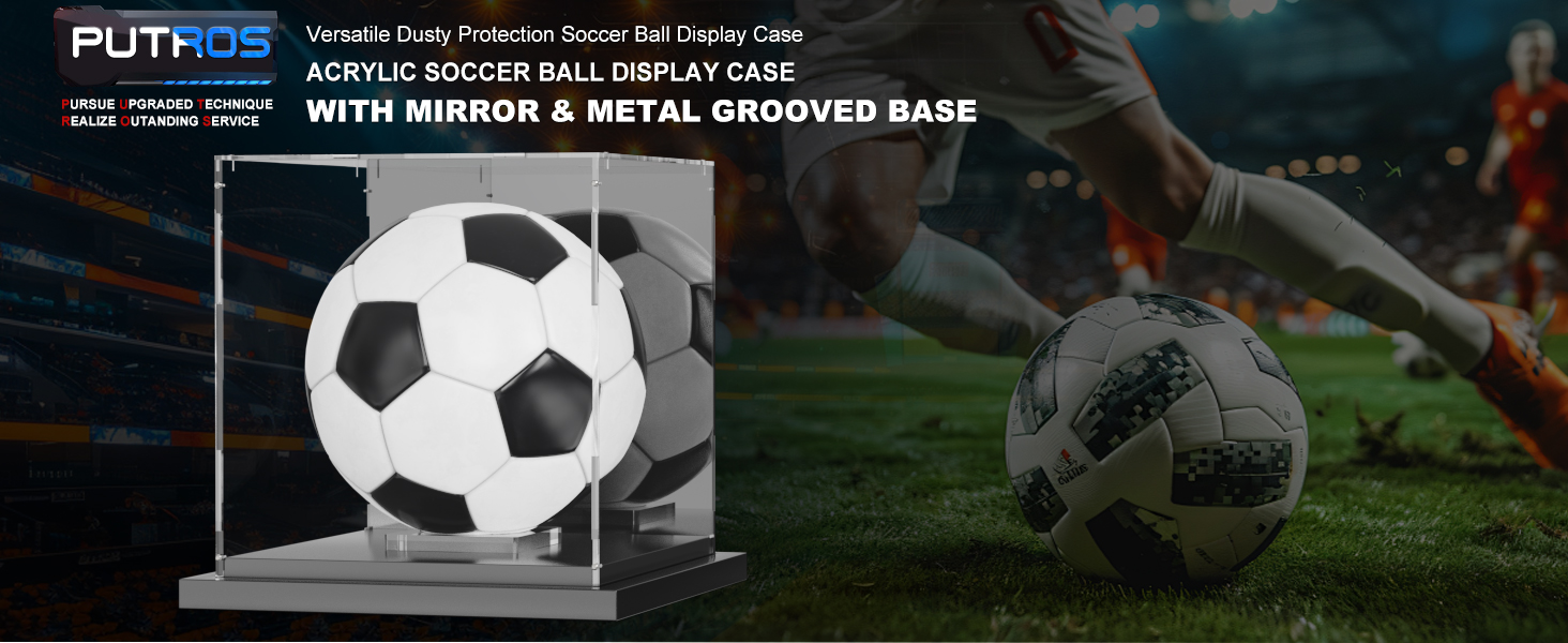 soccer ball display case