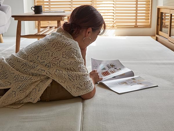 美品 グラムスタイル 洗えるラグマット 261x352cm ミルクティー Amazon | グラムスタイル ラグ カーペット 洗える 厚手 低反発
