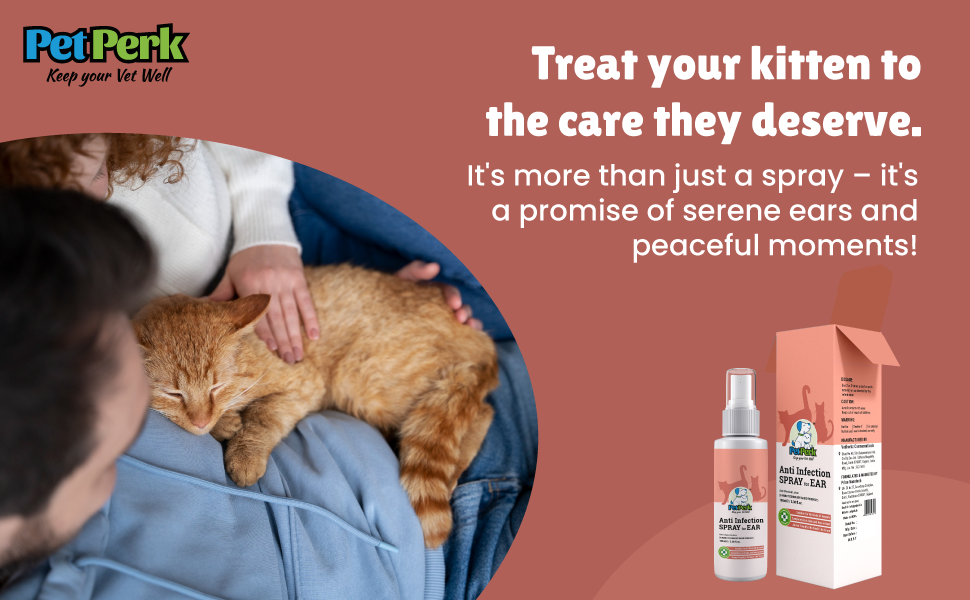 PetPerk Ear Anti Infection Spray For Cats 