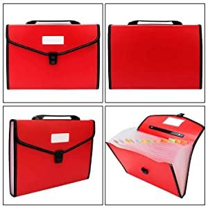 expanding file folder document organizer file certificate letter A4 size paper note holder case