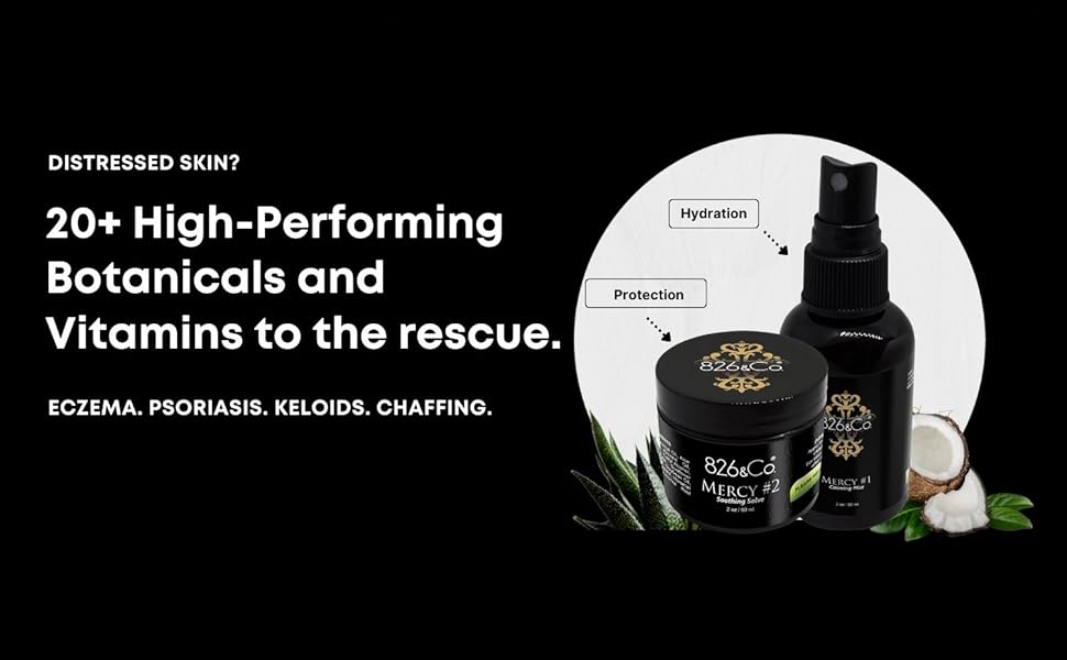 826 & Co. MERCY SKIN SALVE & SPRAY for face, body and scalp