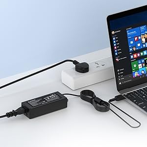 65W Lenovo Laptop ladekabel, Lenovo thinkpad ladekabel USB 20V 3,25A Netzteil für T440 T440s ...