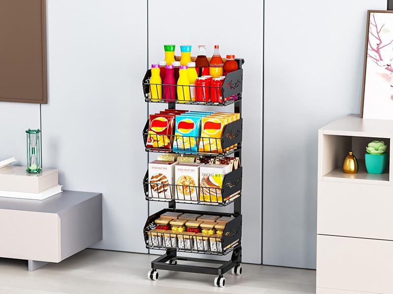 Snack Cart with Wheels
