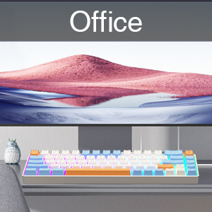 office keyboard 60 percent keyboard small keyboard silent keyboard blue pc gaming keyboard