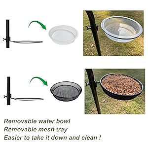 balcony bird feeder pole